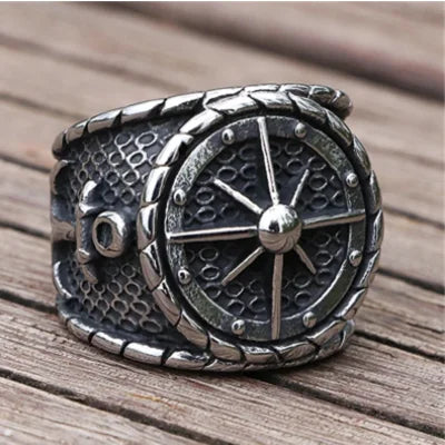 Vintage Viking Rune Signet Scandinavn Rings for Men Domineering Punk Nordic Amulet Jewelry