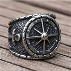 Vintage Viking Rune Signet Scandinavn Rings for Men Domineering Punk Nordic Amulet Jewelry