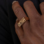 Custom Gothic Rings Men Luxury Stainless Steel Hip Hop Ring Personalized Chunky Knuckle Rings Wedding Jewelry Anniversary Gifts