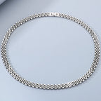 10MM Width Watch Chain Style Bracelet Necklace Choker for Men Women Solid Stainless Steel On Hand Neck Jewellery