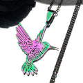 Hummingbird Gold Pendant Necklace — Stainless Steel