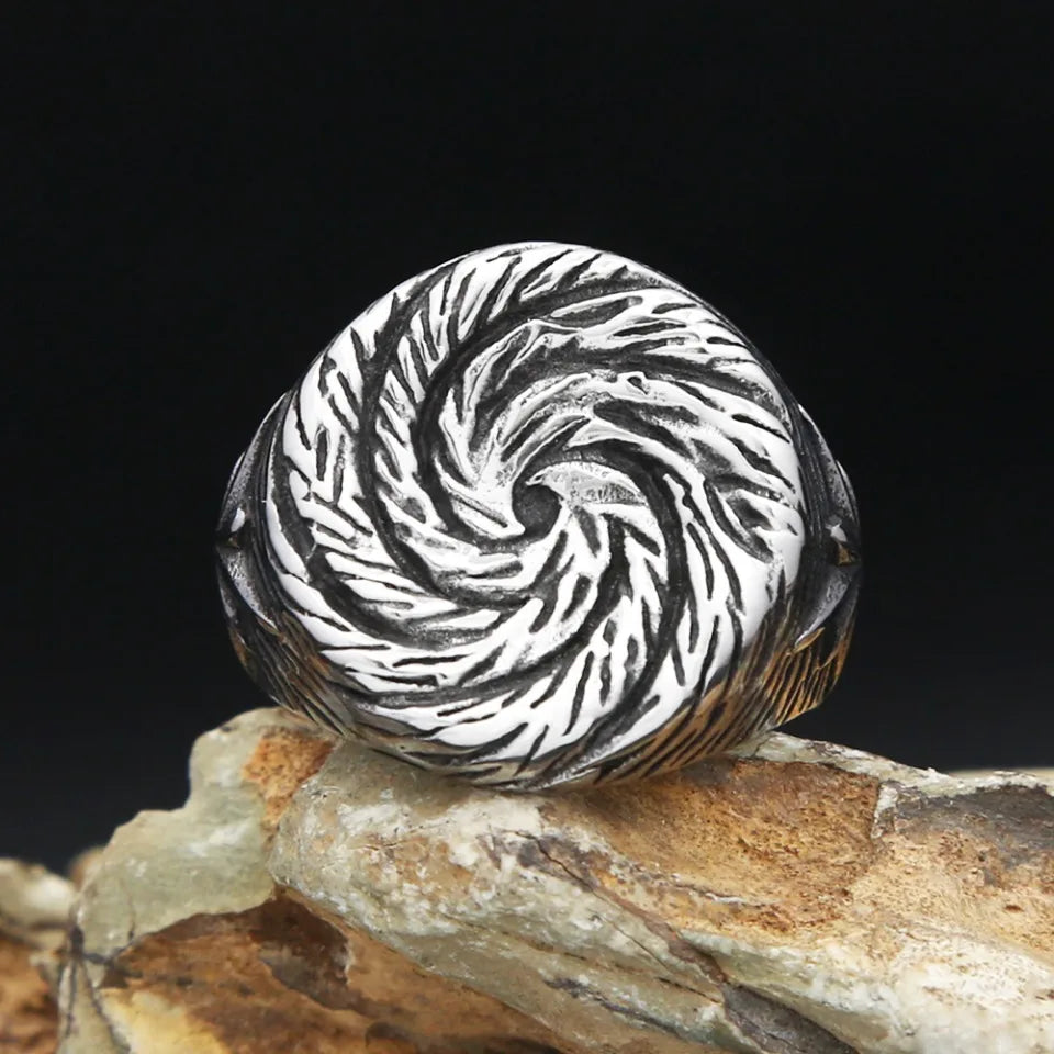 Spiral Ring — 316L Stainless Steel