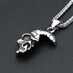 Skull Pendant Necklace — Stainless Steel