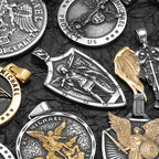 Archangel Michael Pendant — Stainless Steel
