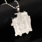 Jamaica Map Pendant Necklace — Stainless Steel