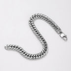 Stainless Steel Men's Bracelet Hip Hop Cuban Chain Titanium Steel Bracelet Simple Jewelry Fashion Hand Jewelry