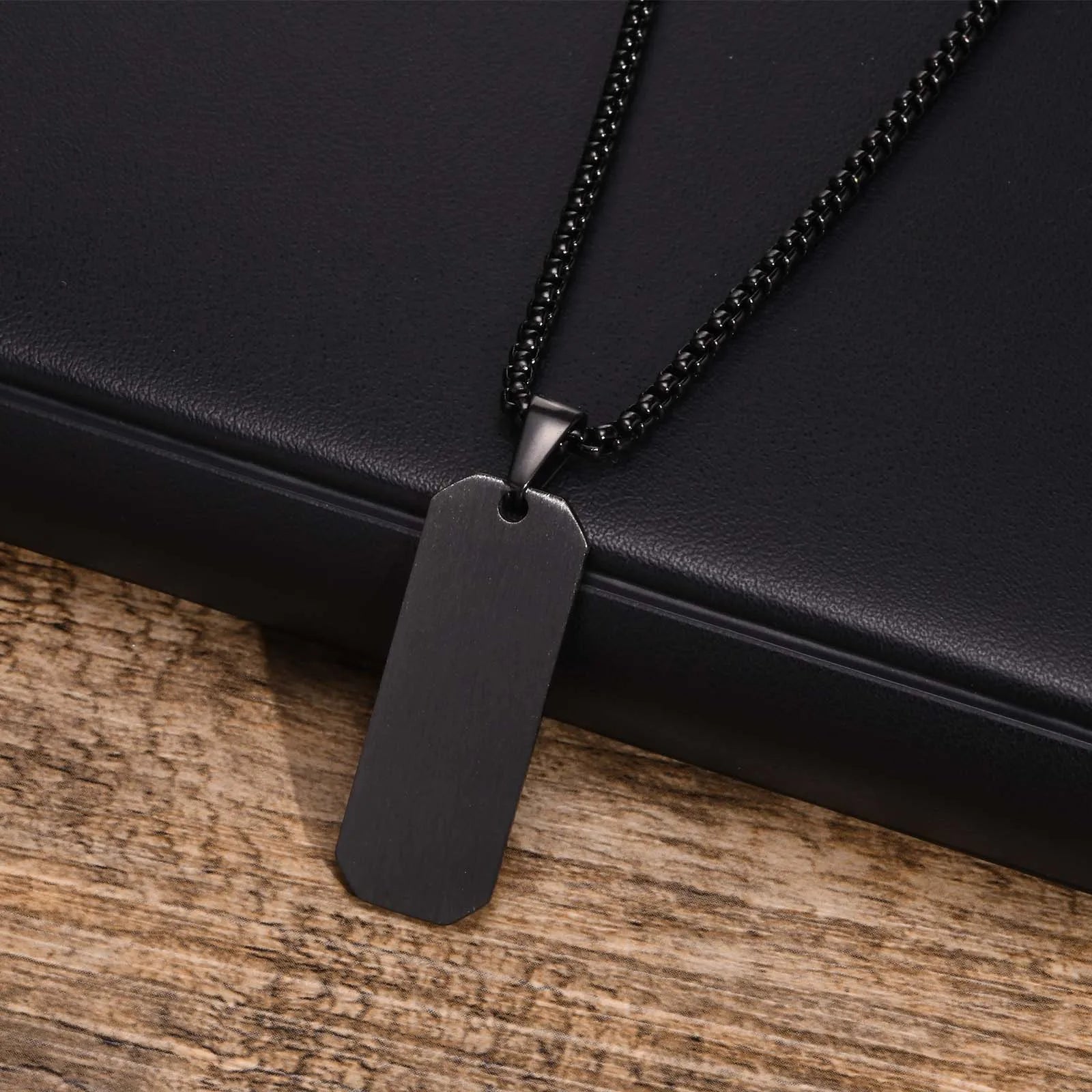 Zodiac Bar Pendant Necklace — Stainless Steel