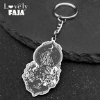 Key Silver Chain Dark Burning Church Crescent
