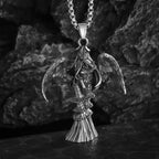 Seraph Warrior Pendant Necklace — Zinc Alloy