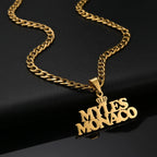Multiple Styles Personalized Custom 2 Names Necklace Stainless Steel For Men Women Big Size Pendant Christmas Jewelry Gifts