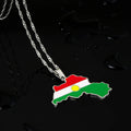 Kurdistan Map Pendant Necklace — Stainless Steel