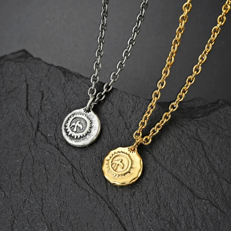 Takahashi Flying Bird Geometric Pendants Titanium Steel Unisex Hip Hop Versatile Necklaces Fashion Jewelry