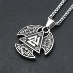 Valknut Steel Pendant Vikings Triangle Celtic