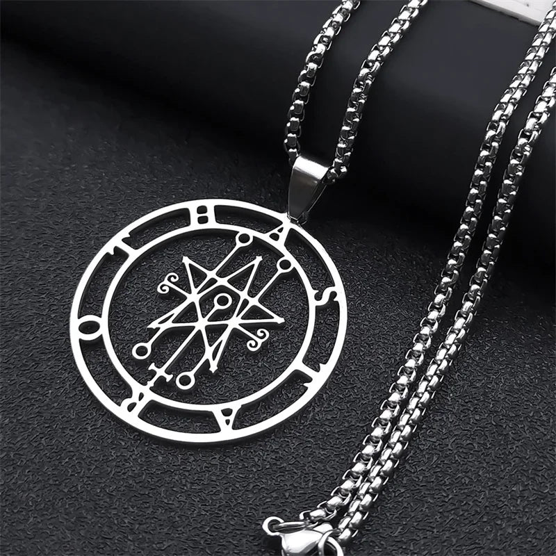 Astaroth Sigil Pendant Necklace — Stainless Steel