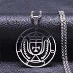 Demon Silver Pendant Seal Crocell Women/men Satan
