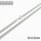 Punk Curb Cuban Link Chain Men Women Stainless Steel Long Necklace Fashion Tide Hip Hop Sweater Accessories Party Jewelry Gifts
