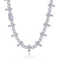 Iced Out Cross Cuban Chain Necklace Infinity CZ