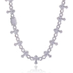 Iced Out Cross Cuban Chain Necklace Infinity CZ