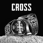 Jerusalem Cross Ring — Stainless Steel