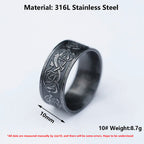 Norse Viking Dragon Ring — Stainless Steel