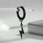 Lightning Hoop Earrings for Women and Men — Stainless Steel