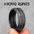 Vintage Nordic Viking Runes Celtic Knot Series Stainless Steel Womens Mens Rings Punk Biker Jewelry Creativity Gift