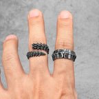 Dragon Spine Ring — Stainless Steel
