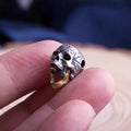 Personality Skull Bead Pendant Gold Color Mouth Movable Necklace Pendant Can Be Used As Bracelet Skull Head Beads
