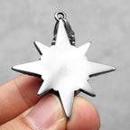 Compass Pendant Necklace — Stainless Steel