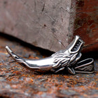 NEW Men's 316L stainless steel Viking Wolf Head Tooth Teeth Necklace Pendant For Men Women Animal Jewelry Dropshipping