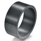 10mm Wide Band Ring — Stainless Steel