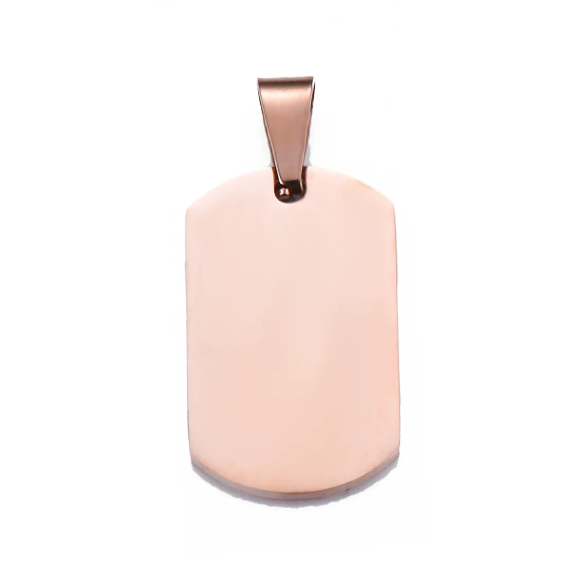 18x30mm Small Military Army ID 4 Colors Stainless Steel Name Blank Dog Tags Pendant Rectangle Necklace Jewelry