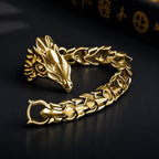 Mens Dragon Bracelet Curb Chain Gothic Biker Link Cuff Wristband 1PC Men's Accessories Gift for Him