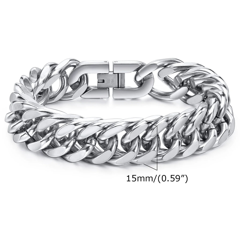 Miami Cuban Link Bracelet — Stainless Steel