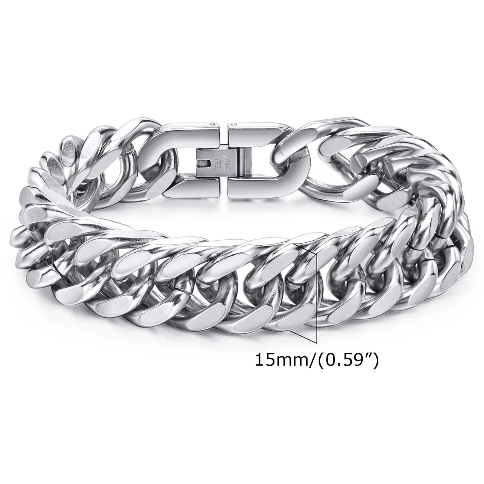 Miami Cuban Link Bracelet — Stainless Steel