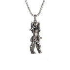 Gothic Succubus Pendant Necklace — Silver