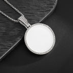 Crystal Pistol Pendant Necklace — Iced Out Two-Tone Street Chain