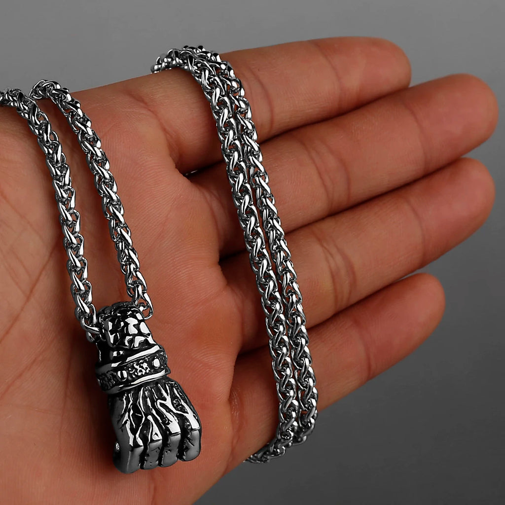 Minimal Pendant Necklace — Stainless Steel