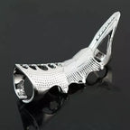 Retro Fashion Hip Hop Punk Ring Rock Scroll Joint Armor Knuckle Metal Full Finger Claw Ring Men and Women Creative Popular Ring