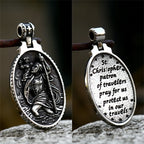 St Christopher Men's Patron Saint Of Time Travelers Archangel Michael dragon slayer st george Pendant Chain Necklace