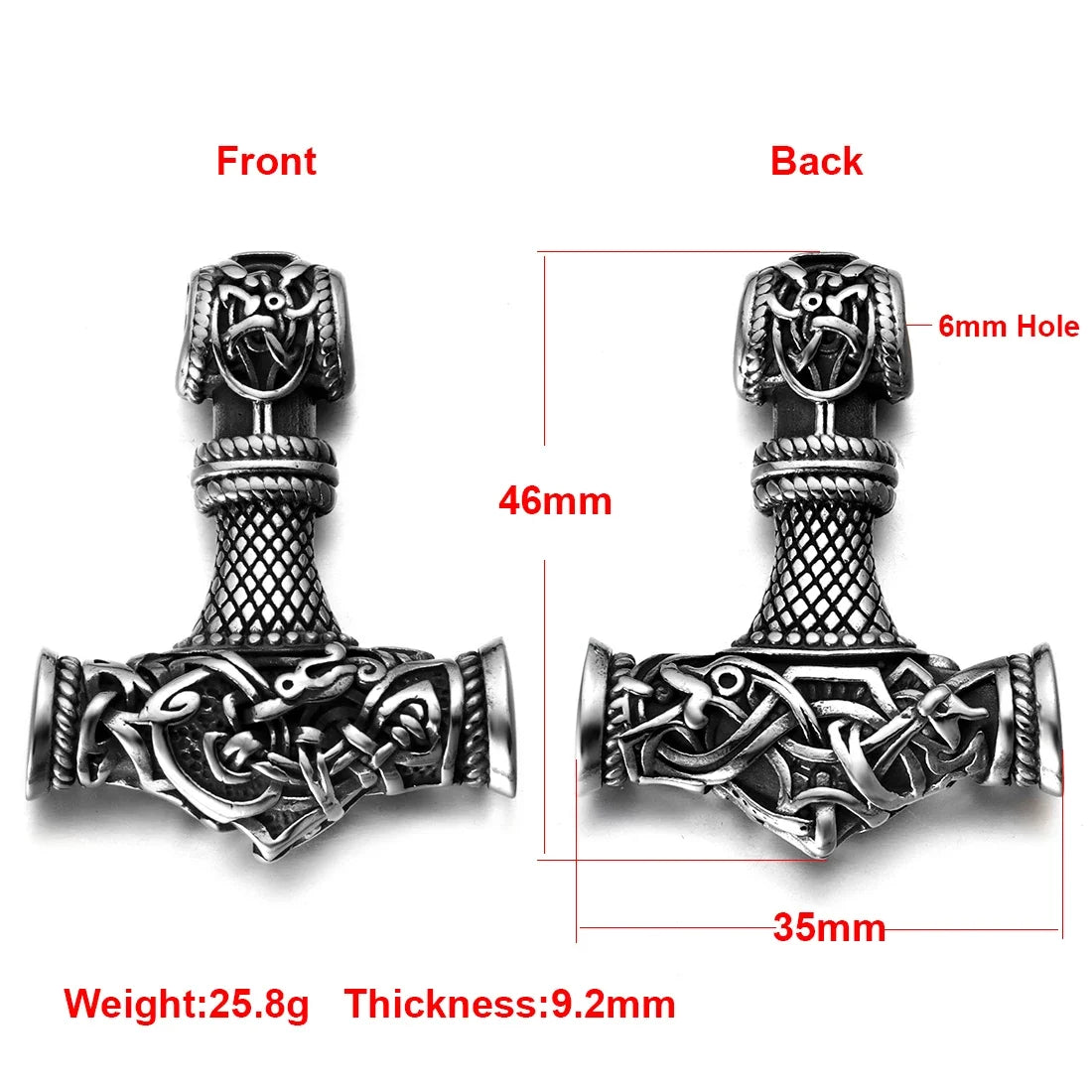 316L Stainless Steel Norse Viking Rune Axe Pendant for Men Necklace DIY Accessories Finding Jewelry Making Charm