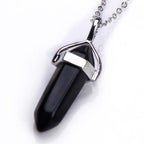 Amethyst Crystal Pendant Necklace