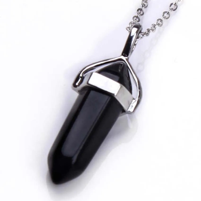 Amethyst Crystal Pendant Necklace