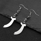 Sword Steel Earrings Gothic Cute Knife Funny Halloween