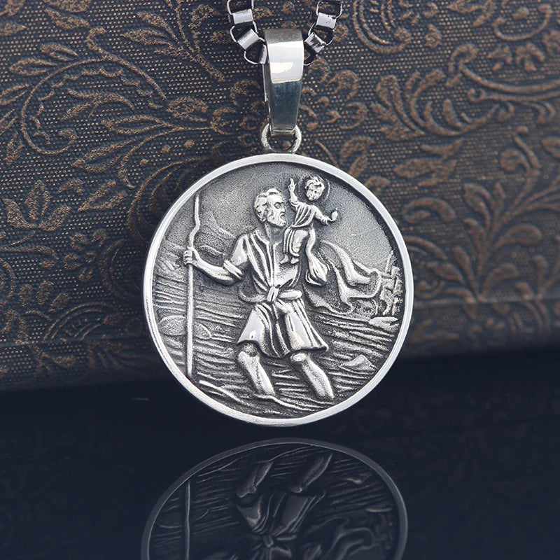 St. Christopher Pendant — 925 Silver