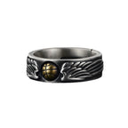 Vintage Personalized Creative Basketball Ring Men's Open Ring Rock Hip Hop Ring Pendant Trend Couple Gothic Niche