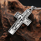 Jesus Cross Pendant — Stainless Steel