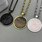 Tree Of Life Steel Pendant Gothic Crow Bird Raven