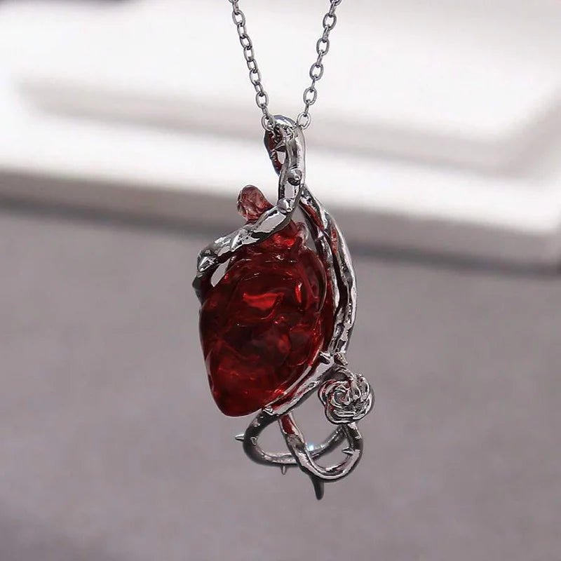 Iced Out Love Skeleton Pendant Necklace