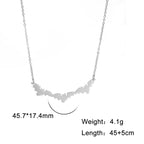 Flying Bat Cutout Pendant Necklace — Stainless Steel